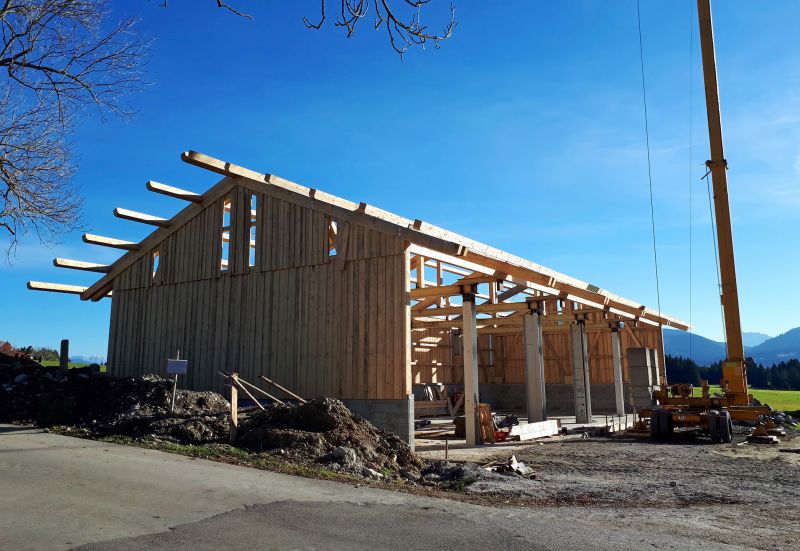 Barn Floor Construction Site